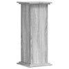 Estándar de la planta Vidaxl 33x33x80 cm de madera procesada gris sonoma roble