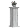 Estándar de la planta Vidaxl 33x33x80 cm de madera procesada gris sonoma roble