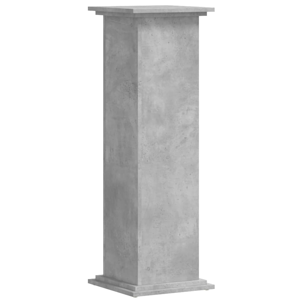 Estándar de planta Vidaxl 33x33x100 cm de madera procesada betongrijs