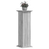 Estándar de planta Vidaxl 33x33x100 cm de madera procesada gris soma roble
