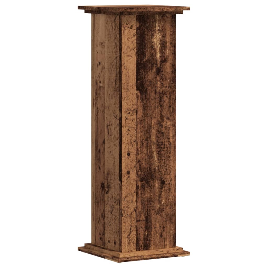 Estándar de planta Vidaxl 33x33x100 cm de madera procesada de madera vieja