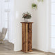 Estándar de planta Vidaxl 33x33x100 cm de madera procesada de madera vieja