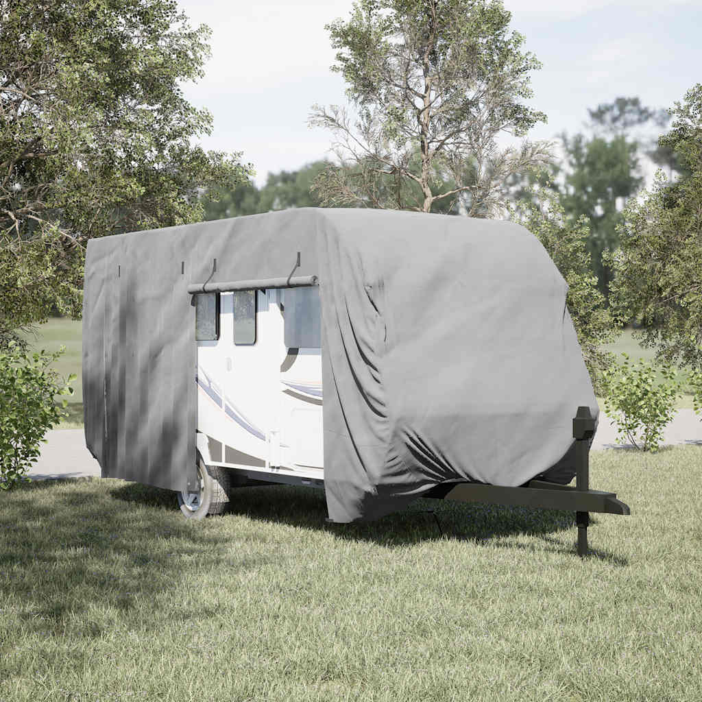 Vidaxl caravanhoes 550x250x220 cm vliesvlies grijs