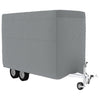 Vidaxl paardentrailerhoes 334x148x230 cm vliesvlies grijs