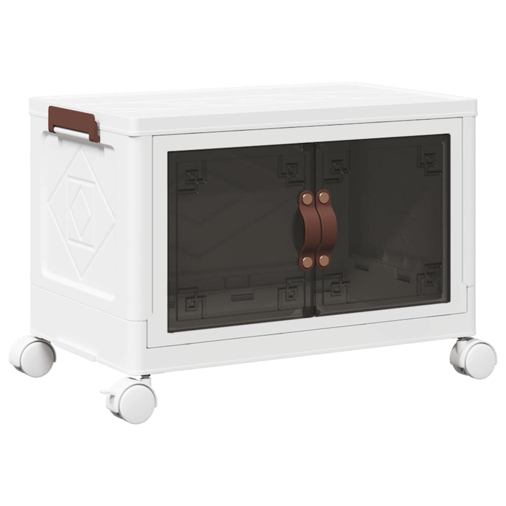 Casella di archiviazione Vidaxl impilabile con ruote 28 L 48.5x29.5x33 cm