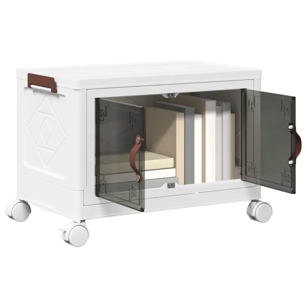 Casella di archiviazione Vidaxl impilabile con ruote 28 L 48.5x29.5x33 cm