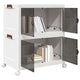 Caja de almacenamiento Vidaxl apilable con ruedas de 2 capas 75 L 64x40x76 cm