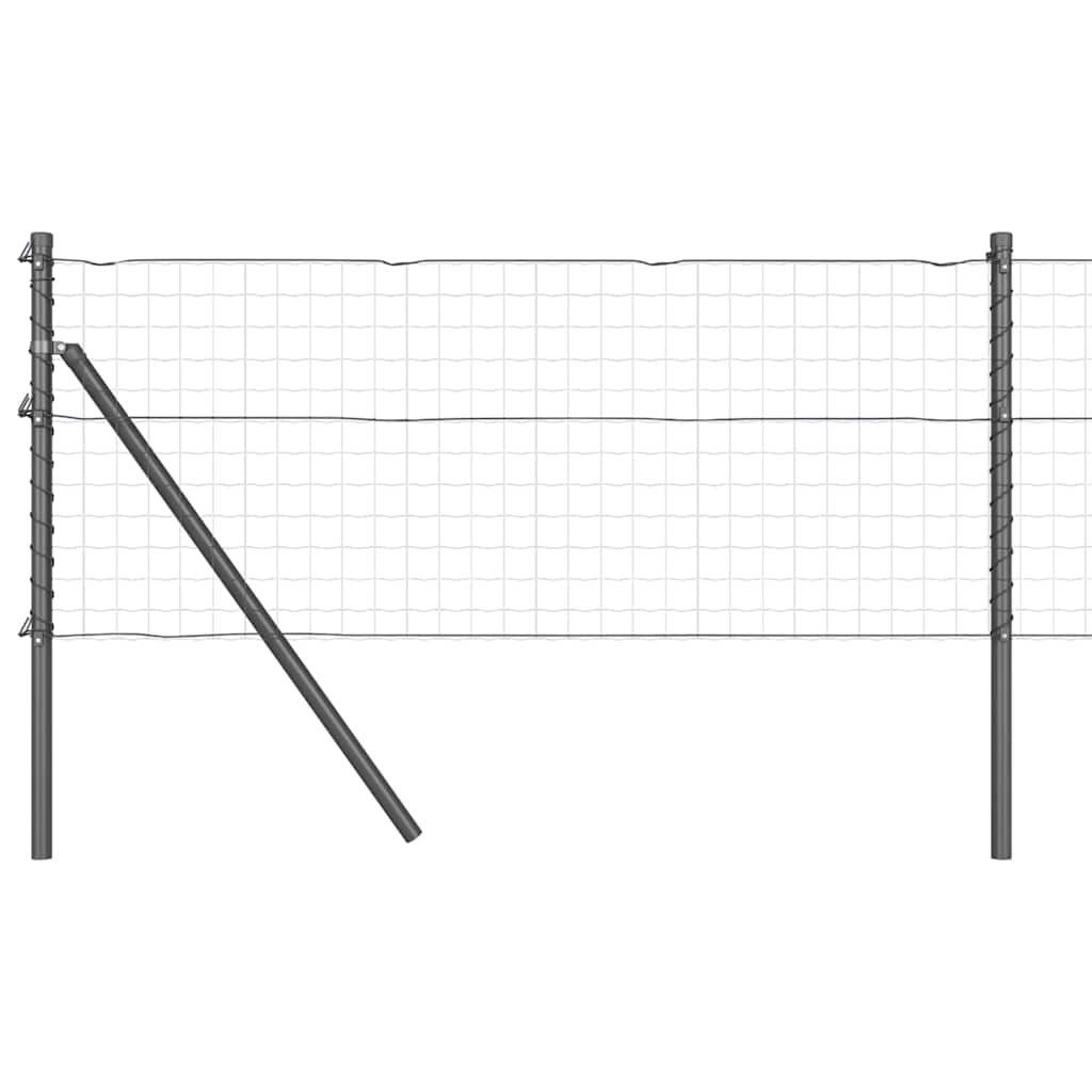 Poste para valla vidaxl 26 piezas gris 3,2 x 3,2 x 100 cm