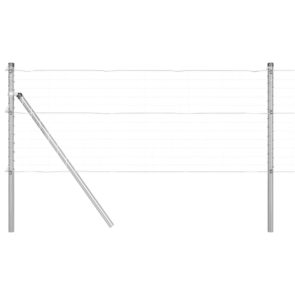 Vidaxl afrasteringspaal 26 pcs grijs 3,2 x 3,2 x 100 cm