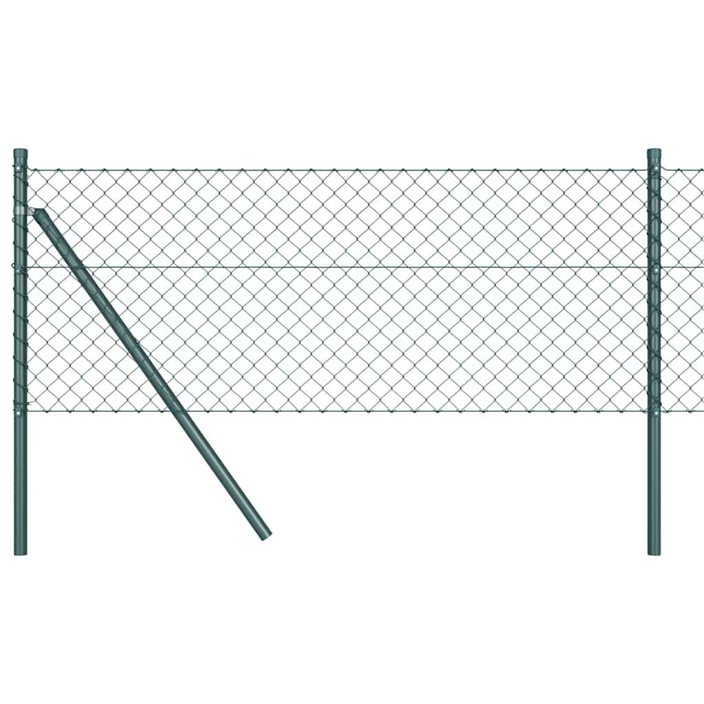 Poste para valla Vidaxl verde 10 x 0,6 m (malla 40 x 40 mm)