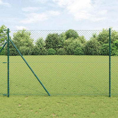 Poste para valla Vidaxl verde 10 x 1,6 m (malla 40 x 40 mm)