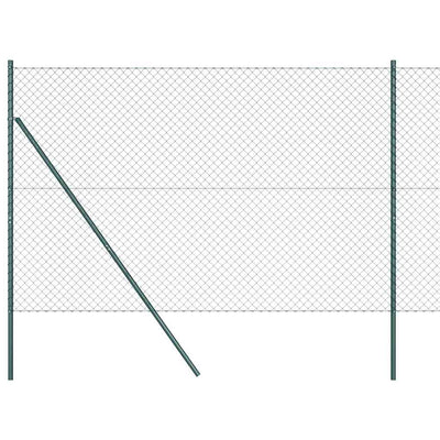 Poste para valla Vidaxl verde 10 x 1,6 m (malla 40 x 40 mm)