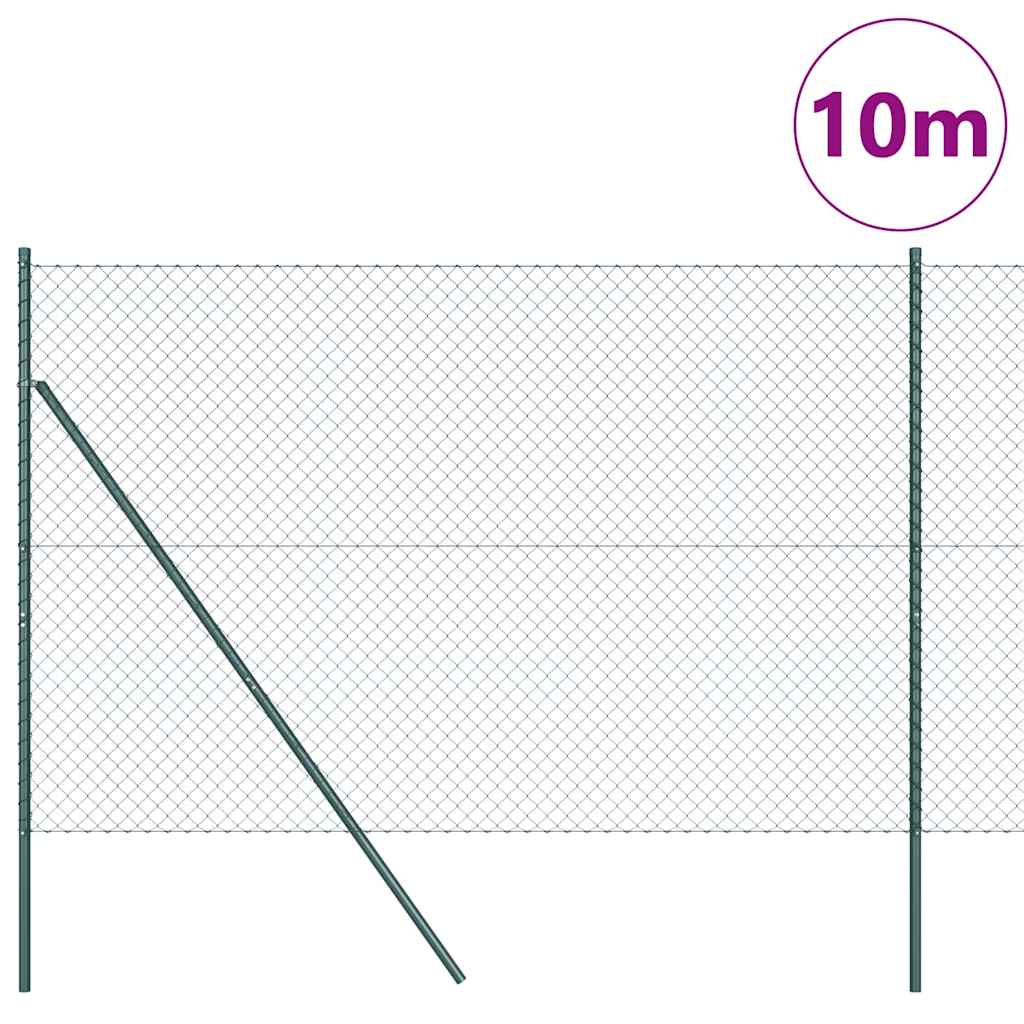 Vidaxl afrasteringspaal groen 10 x 1,6 m (40 x 40 mm gaas)