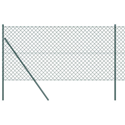 Poste para valla vidaxl verde 10 x 1 m (malla 60 x 60 mm) acero y PVC