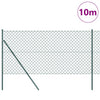 Poste para valla Vidaxl verde 10 x 1,5 m (malla 60 x 60 mm)