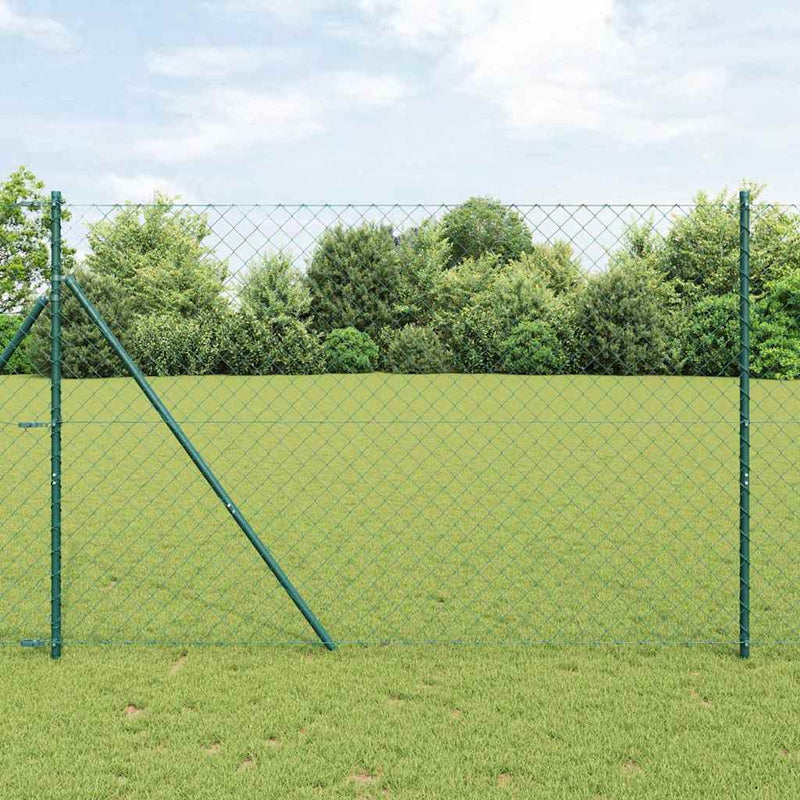 Poste para valla Vidaxl verde 10 x 1,6 m (malla 60 x 60 mm)