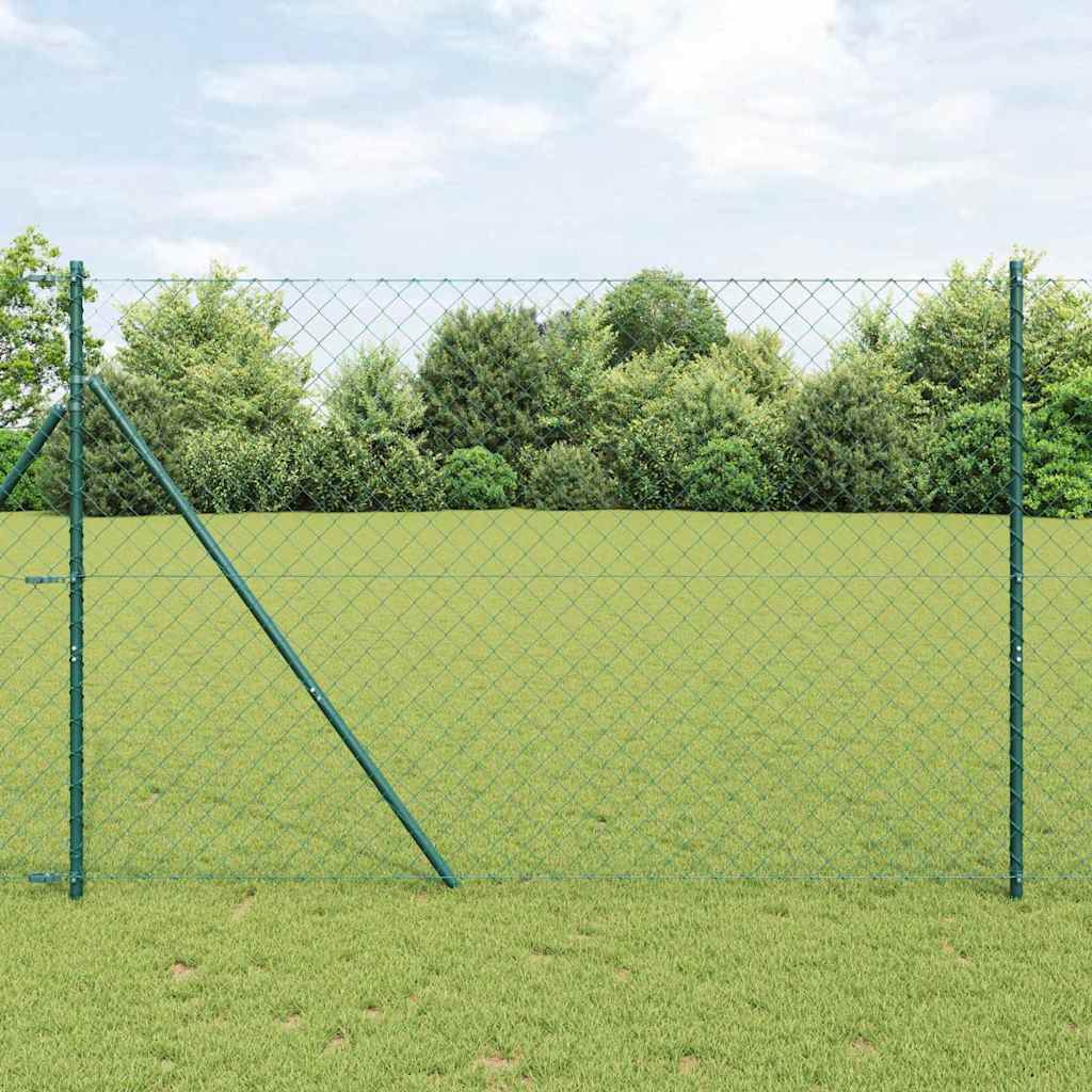Poste para valla Vidaxl verde 10 x 1,6 m (malla 60 x 60 mm)