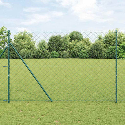 Poste para valla Vidaxl verde 10 x 1,6 m (malla 60 x 60 mm)