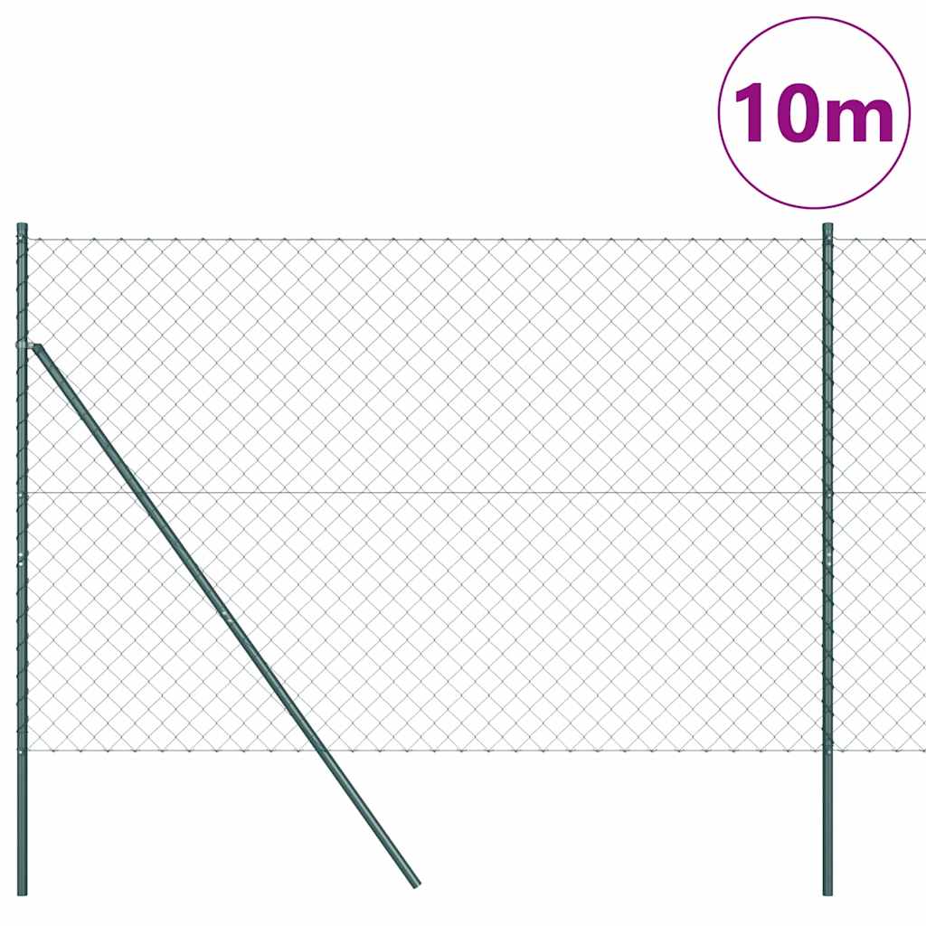 Poste para valla Vidaxl verde 10 x 1,6 m (malla 60 x 60 mm)