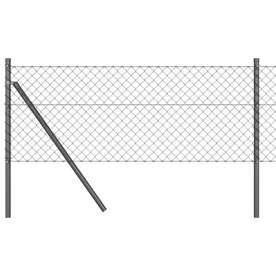 Palo per recinzione Vidaxl grigio 10 x 0,8 m (maglia 40 x 40 mm)