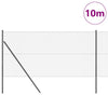 Poste para valla vidaxl gris 10 x 1 m (malla 40 x 40 mm) acero y PVC