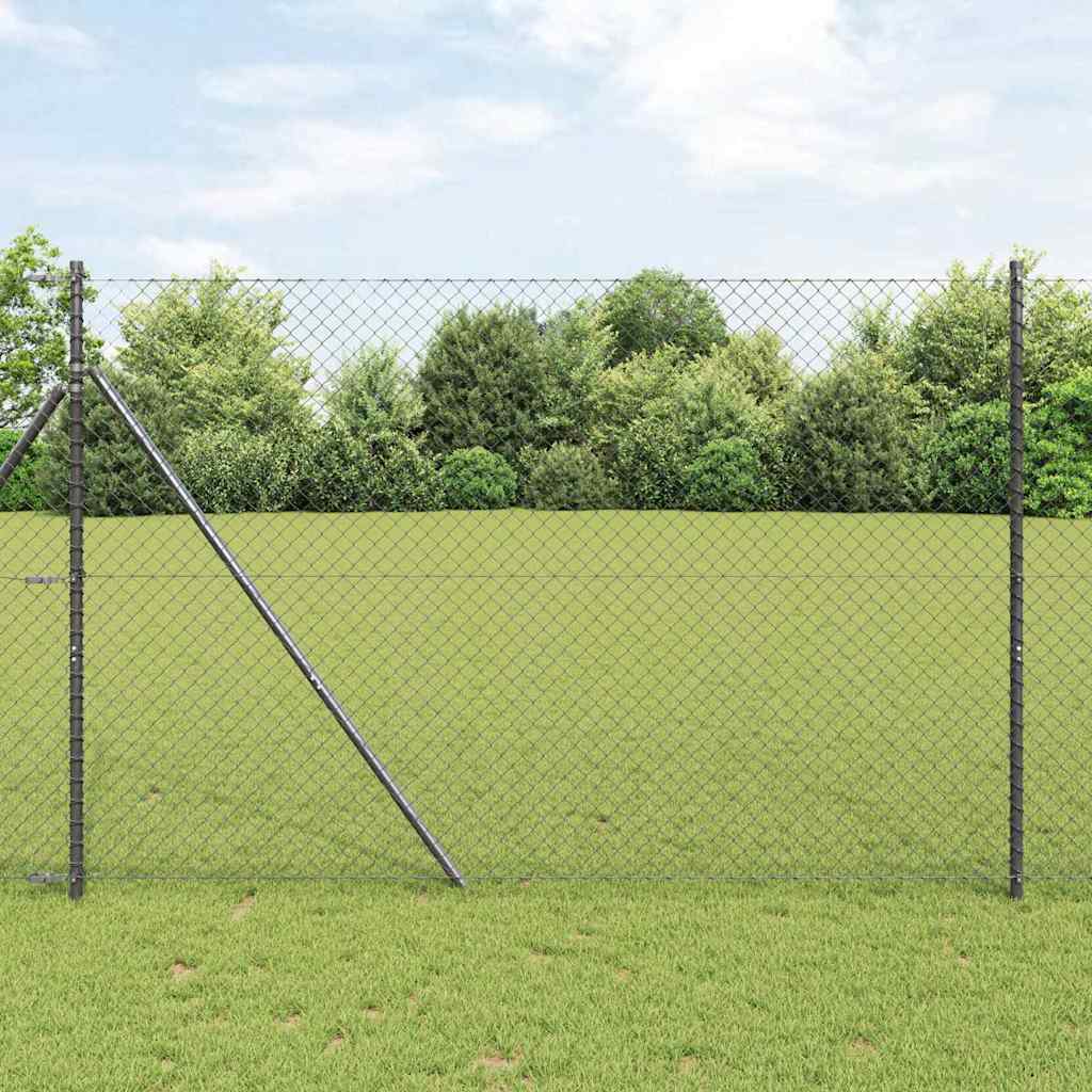 Poste para valla Vidaxl gris 10 x 1,5 m (malla 40 x 40 mm)