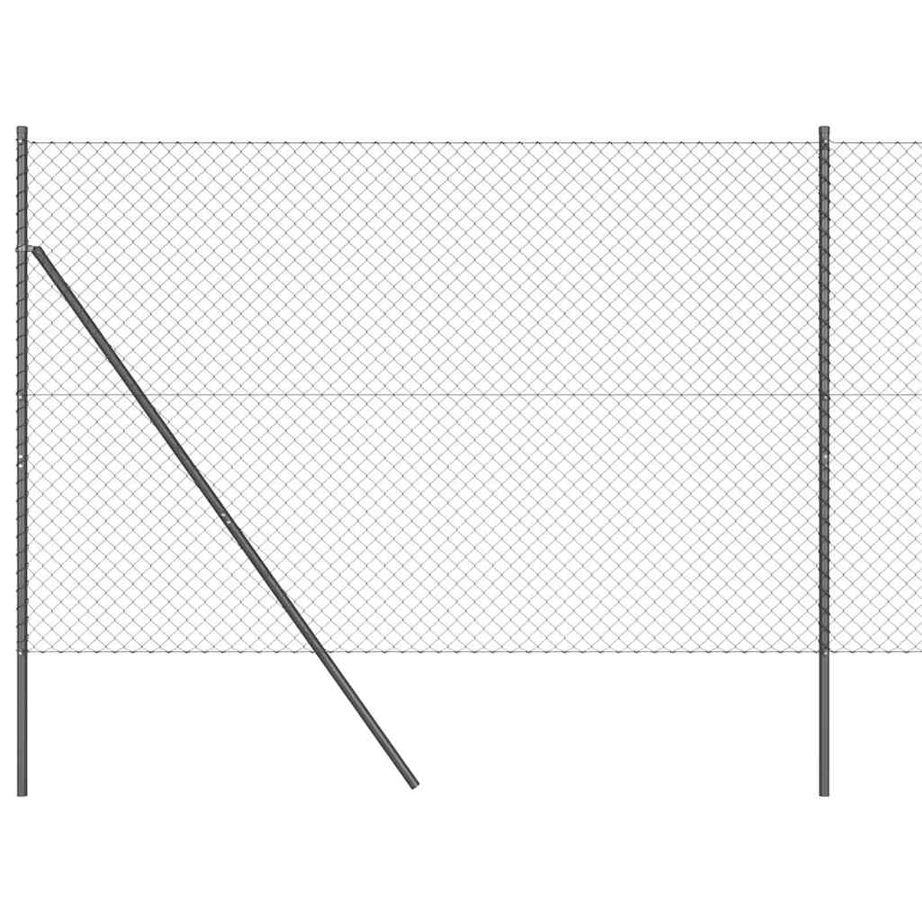 Poste para valla Vidaxl gris 10 x 1,6 m (malla 40 x 40 mm)
