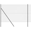 Vidaxl afrasteringspaal grijs 10 x 1,6 m (40 x 40 mm gaas)