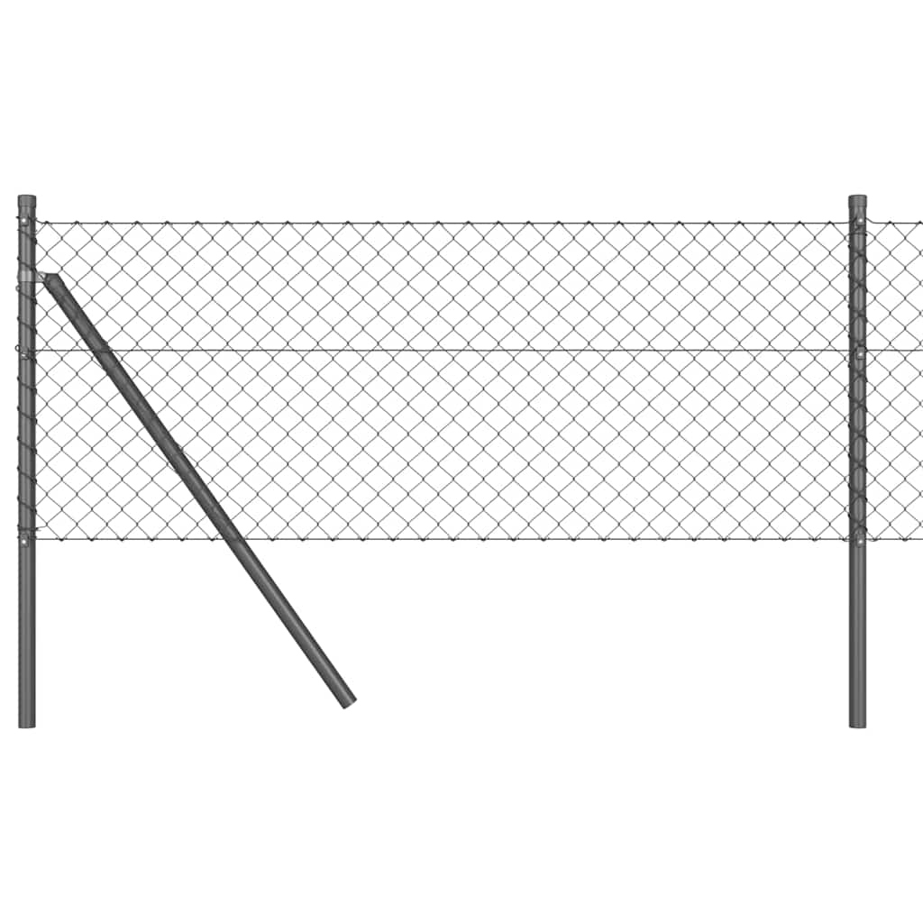 Poste para valla Vidaxl gris 25 x 0,6 m (malla 40 x 40 mm)