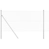 Vidaxl afrasteringspaal zilver 10 x 1,2 m (40 x 40 mm gaas) staal