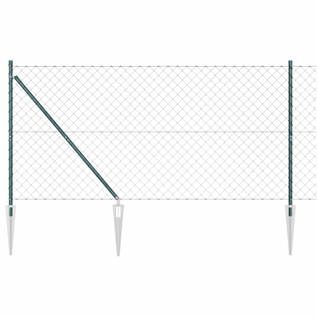 Poste para valla Vidaxl verde 10 x 1,2 m (malla 60 x 60 mm)