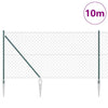 Poste para valla Vidaxl verde 10 x 1,2 m (malla 60 x 60 mm)