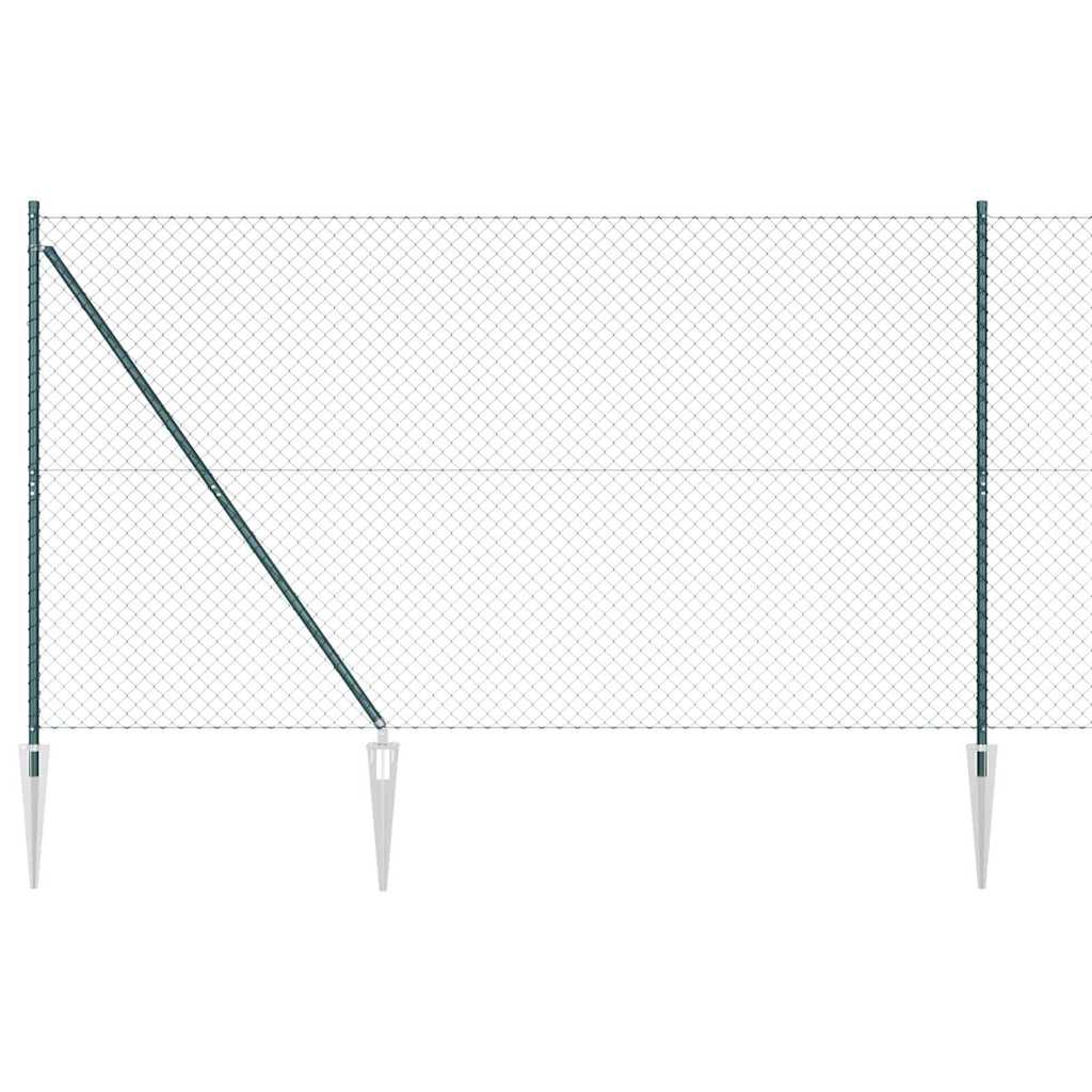 Poste para valla Vidaxl verde 10 x 1,5 m (malla 60 x 60 mm)