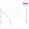 Vidaxl afrasteringspaal zilver 10 x 1 m (60 x 60 mm gaas) staal
