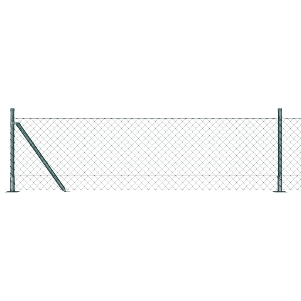Poste para valla Vidaxl verde 10 x 0,6 m (malla 40 x 40 mm)
