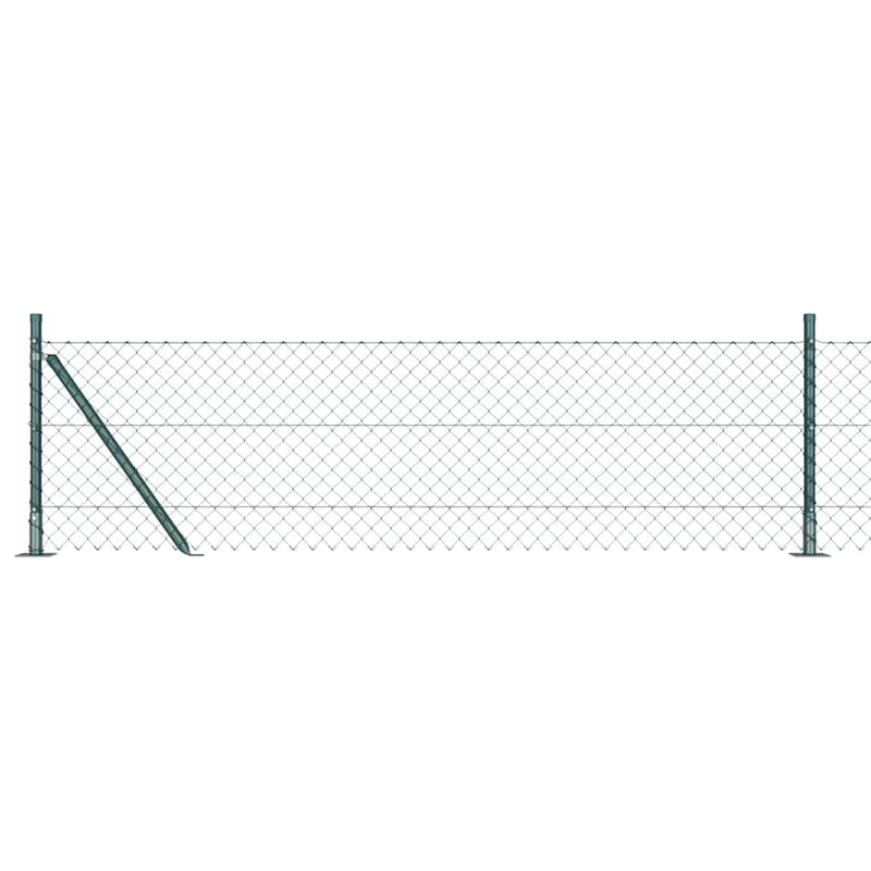 Poste para valla Vidaxl verde 10 x 0,6 m (malla 40 x 40 mm)