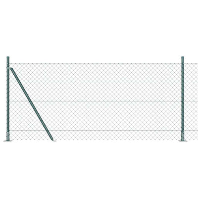 Vidaxl afrasteringspaal groen 10 x 0,8 m (40 x 40 mm gaas)