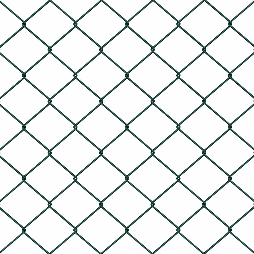 Poste para valla vidaxl verde 10 x 1 m (malla 40 x 40 mm) acero y PVC