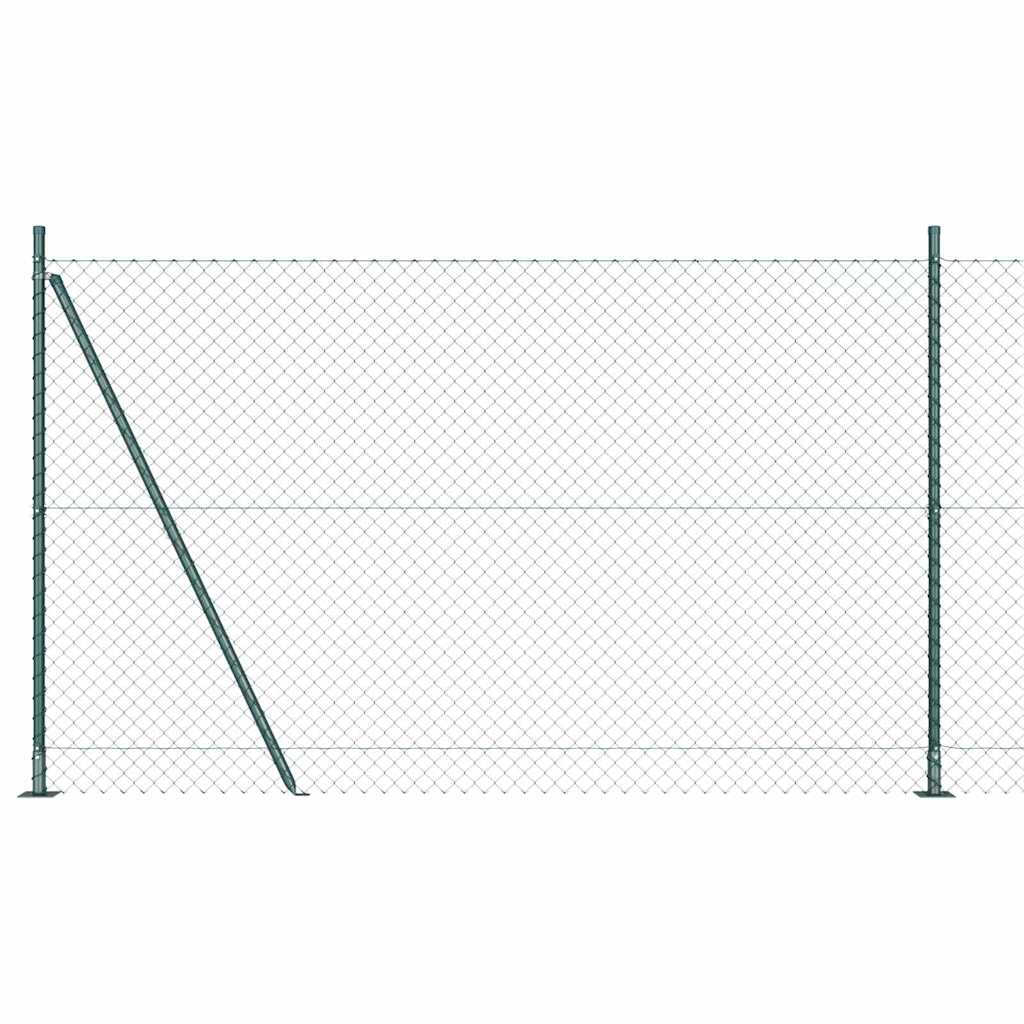 Poste para valla Vidaxl verde 10 x 1,5 m (malla 40 x 40 mm)