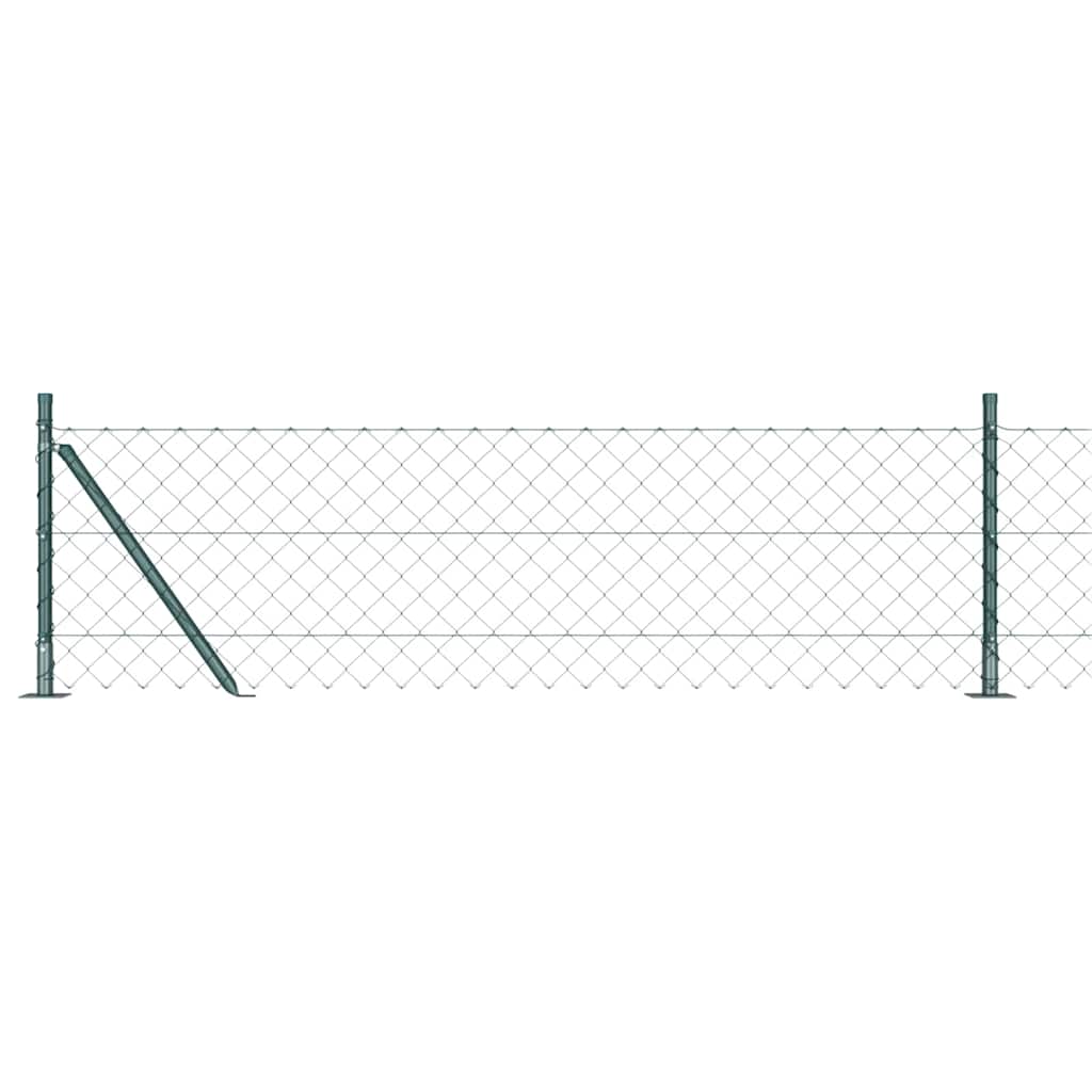 Poste para valla Vidaxl verde 10 x 0,6 m (malla 60 x 60 mm)