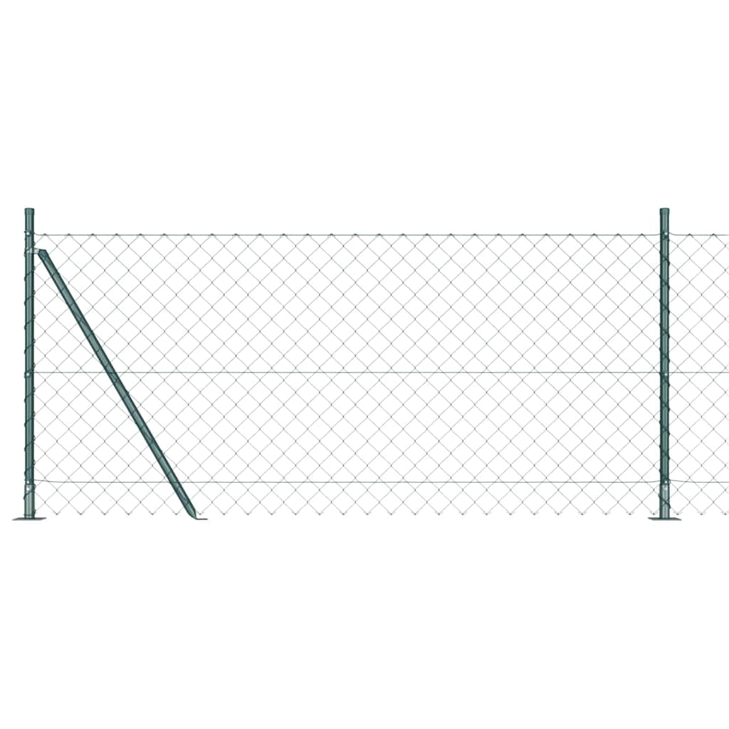 Poste para valla vidaxl verde 10 x 1 m (malla 60 x 60 mm) acero y PVC