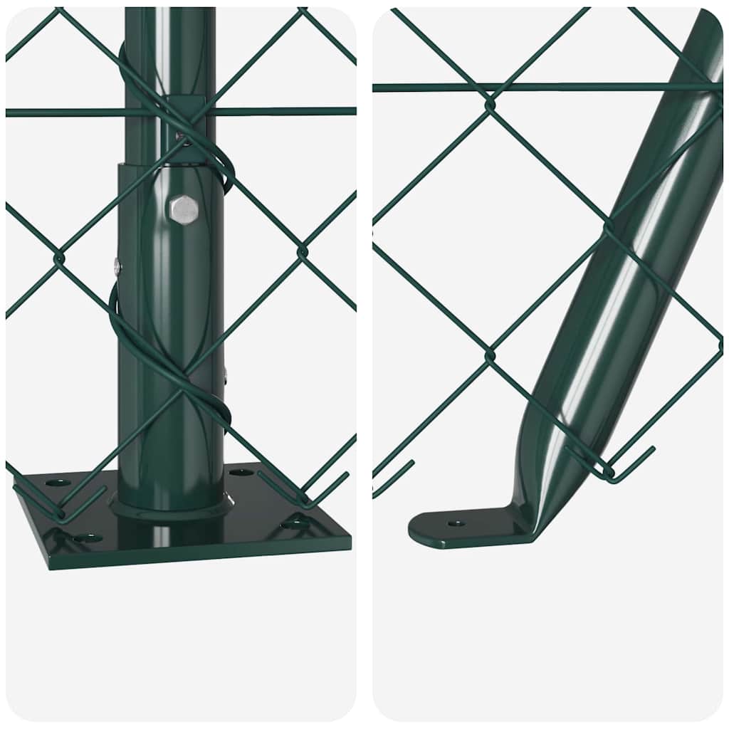 Poste para valla Vidaxl verde 10 x 1,5 m (malla 60 x 60 mm)