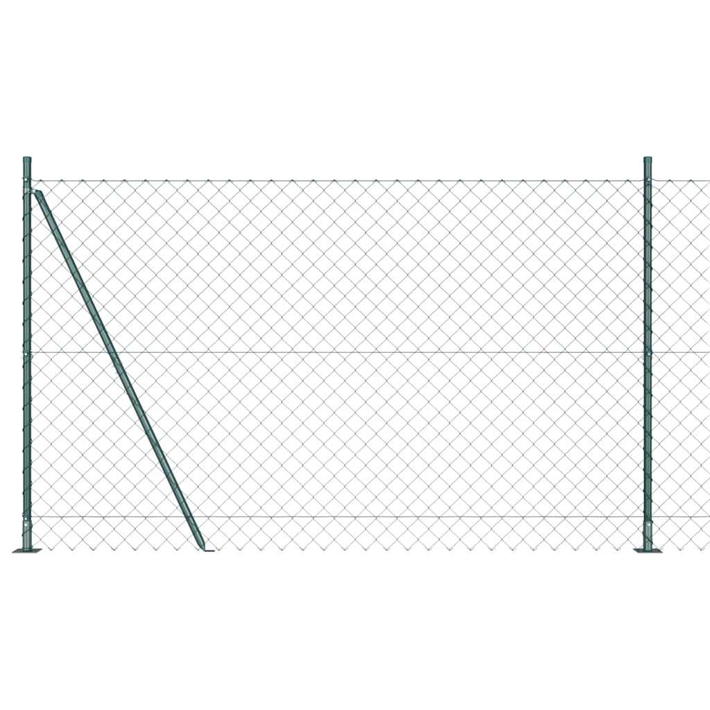 Poste para valla Vidaxl verde 10 x 1,5 m (malla 60 x 60 mm)