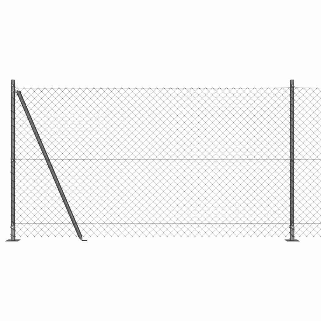 Poste para valla Vidaxl gris 10 x 1,2 m (malla 40 x 40 mm)