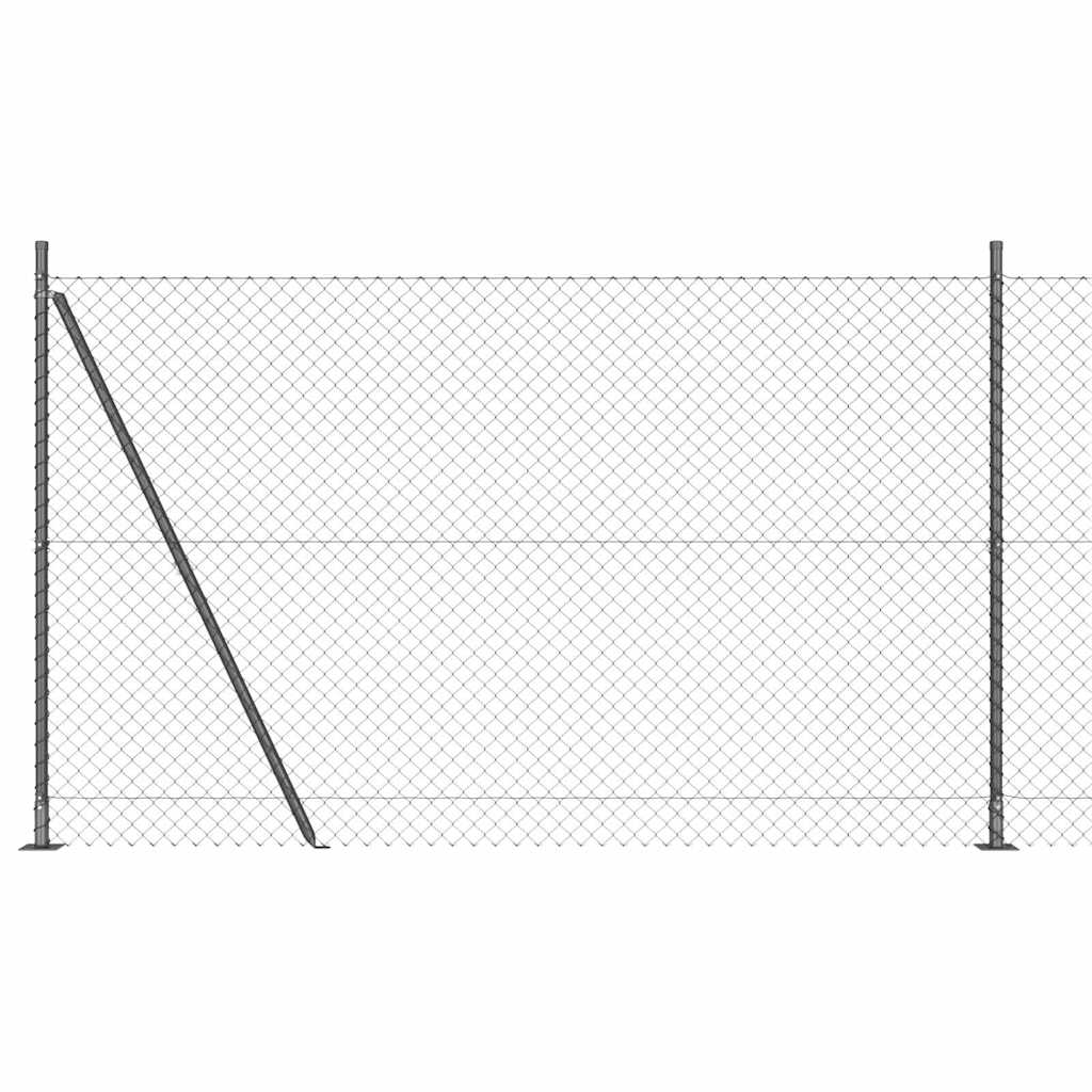 Poste para valla Vidaxl gris 10 x 1,4 m (malla 40 x 40 mm)