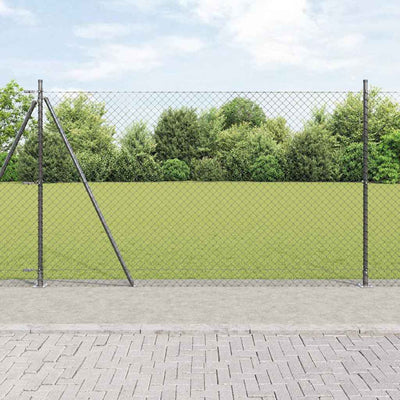 Poste para valla Vidaxl gris 10 x 1,5 m (malla 40 x 40 mm)