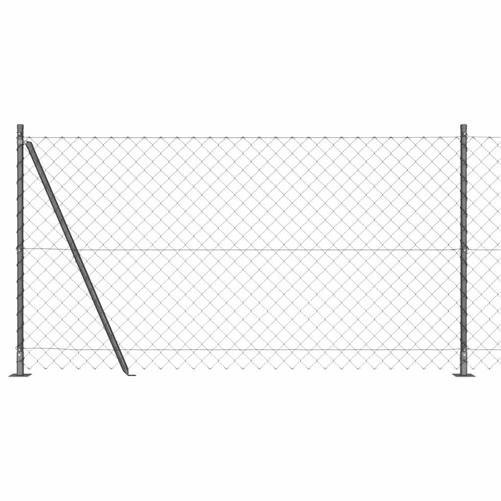 Poste para valla Vidaxl gris 10 x 1,2 m (malla 60 x 60 mm)