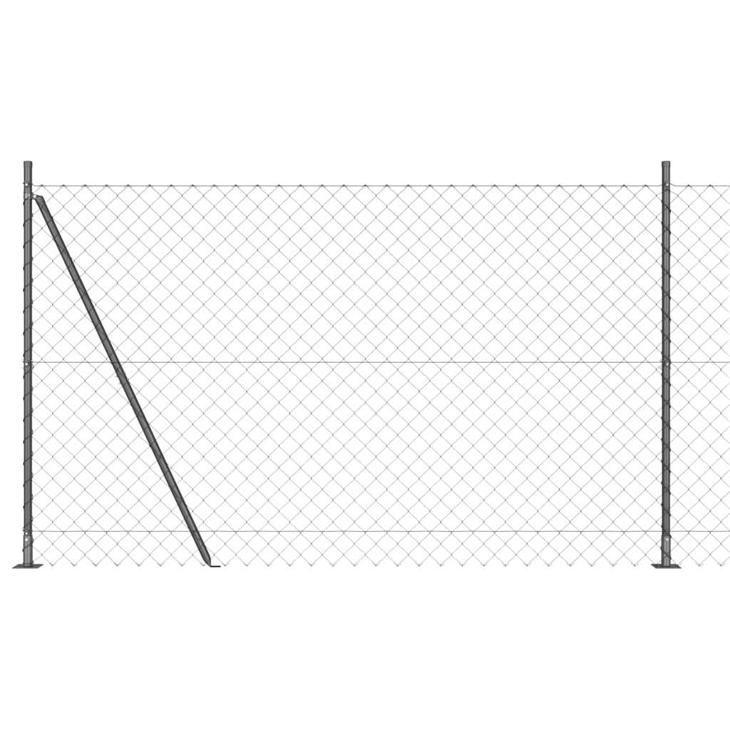 Poste para valla Vidaxl gris 10 x 1,5 m (malla 60 x 60 mm)