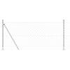 Vidaxl afrasteringspaal zilver 10 x 0,8 m (60 x 60 mm gaas) staal