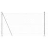Vidaxl afrasteringspaal zilver 10 x 1,2 m (60 x 60 mm gaas) staal
